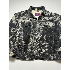 Colorado Rockies Denim Pro Player AOP‎ Jacket